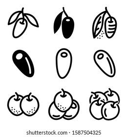olive icon isolated sign symbol vector illustration - Collection of high quality black style vector icons
