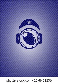 olive icon with jean texture