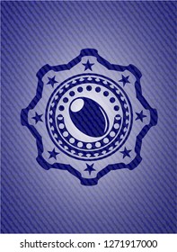 olive icon with jean texture