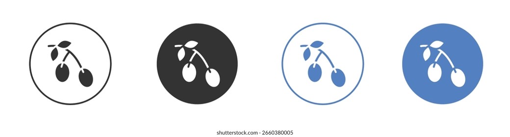 Ícone de oliva logotipo desenhos gráficos