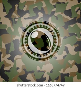 olive icon on camo pattern
