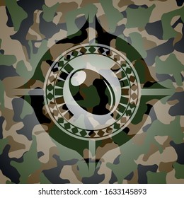 olive icon on camo texture