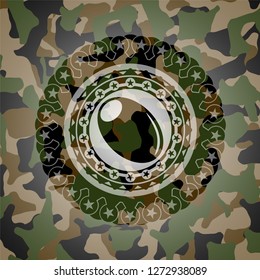 olive icon on camouflage pattern