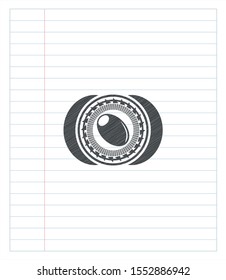 olive icon pencil emblem. Vector Illustration. Detailed.
