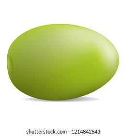 Olive icon. Realistic illustration of olive vector icon for web design