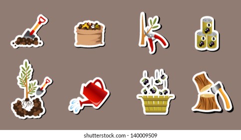 olive icon set