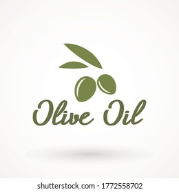 Olive icon sign vector symbol logo illustration for web and mobile olives icon silhouette isolated. Black ripe branch with leaves. Gourmet food emblems. Simple logotype design.