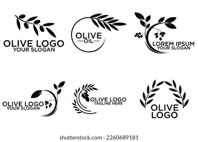 olive icon template, creative vector logo design, illustration element