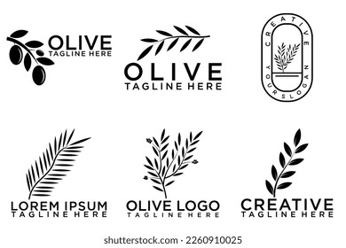 olive icon template, creative vector logo design, illustration element