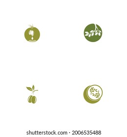 olive icon vector illustration design template