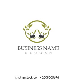 olive icon vector illustration design template
