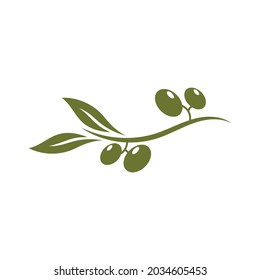 plantilla de diseño de ilustración de vector de icono de oliva