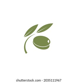 plantilla de diseño de ilustración de vector de icono de oliva