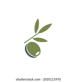 plantilla de diseño de ilustración de vector de icono de oliva