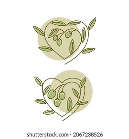 Olive icon vector illustration design template
