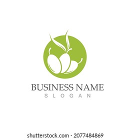 olive icon vector illustration design template