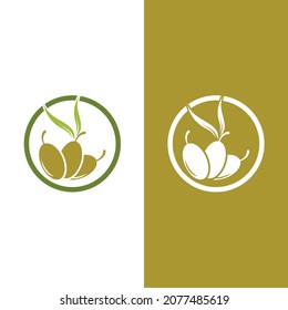 olive icon vector illustration design template