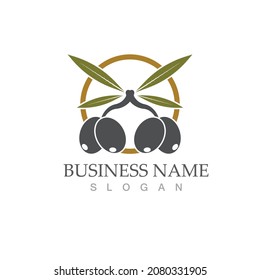 olive icon vector illustration design template