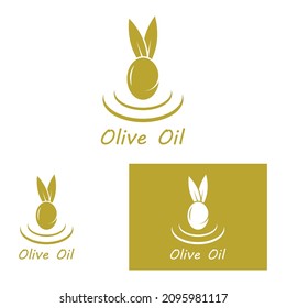 plantilla de diseño de ilustración de vector de icono de oliva
