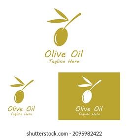 plantilla de diseño de ilustración de vector de icono de oliva