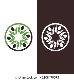 olive icon vector illustration design template