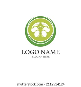 olive icon vector illustration design template