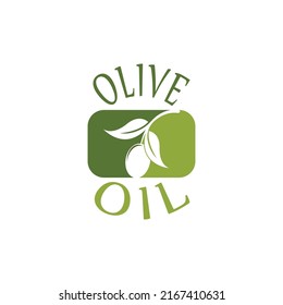 plantilla de diseño de ilustración de vector de icono de oliva