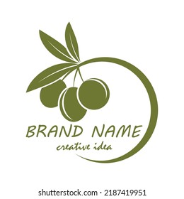 olive icon vector illustration design template