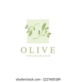 Vektorgrafik-Design mit Olivenzeichen