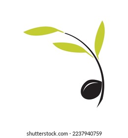 olive icon vector illustration design template