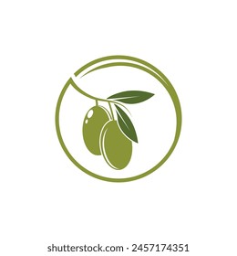 olive icon vector illustration design template