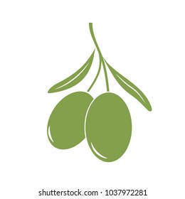 Olive icon vector illustration on white background