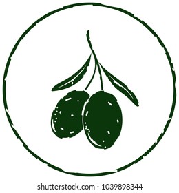 Olive icon vector illustration on white background