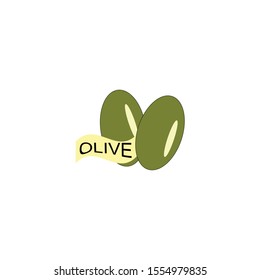 olive icon vector silhouette illustration
