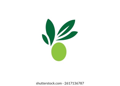 Olive icon vector silhouette illustration isolated white background
