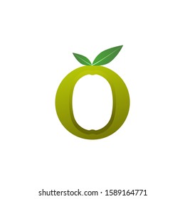 olive illustration logo design vector