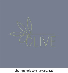 Olive label.