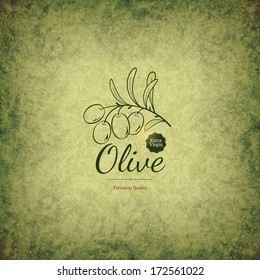 Olive label design