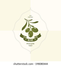 Olive label design