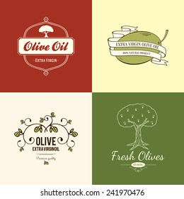 Olive label, logo design