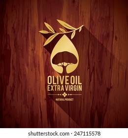 Olive label, logo design