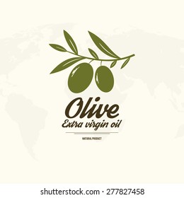 Olive label, logo design