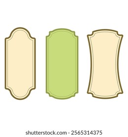 Olive labels. Bottle premium packaging with olives. Vector set  background