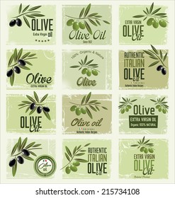 Olive labels collection