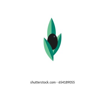 Olive Leaf Vector Drawing Stock Vector (Royalty Free) 654189055