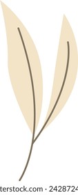 Olive Leaves Icon Vector Illustration