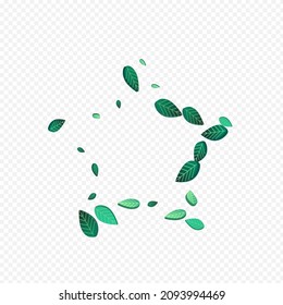 Olive Leaves Swirl Vector Transparent Background Border. Nature Greens Plant. Forest Foliage Motion Wallpaper. Leaf Organic Pattern.