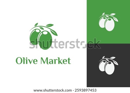 Olive  logo Design, Logo Design graphic Conception, logo icon template graphic art, vector illustration design.