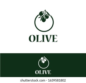 olive logo design modern and minimal logotype