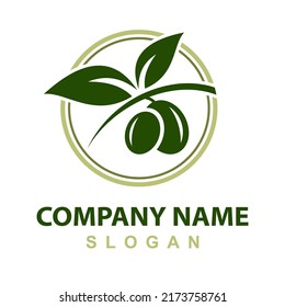 Olive Logo design template vector 